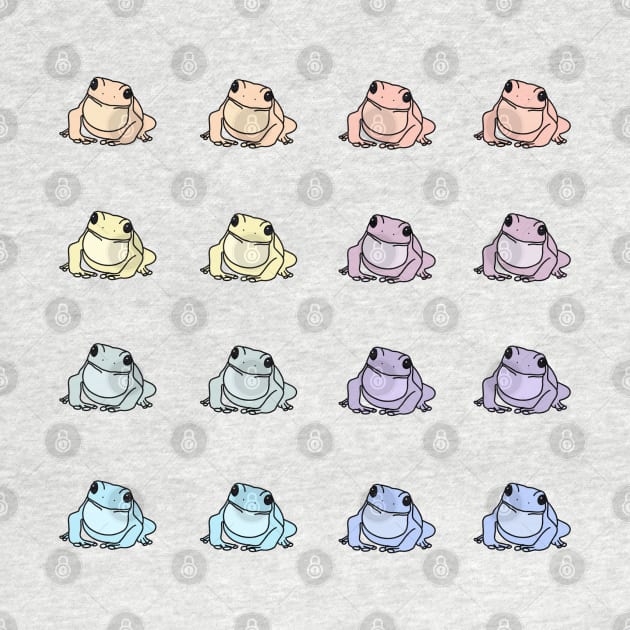 Pastel Mini Rainbow Frogs Bundle by JuneNostalgia